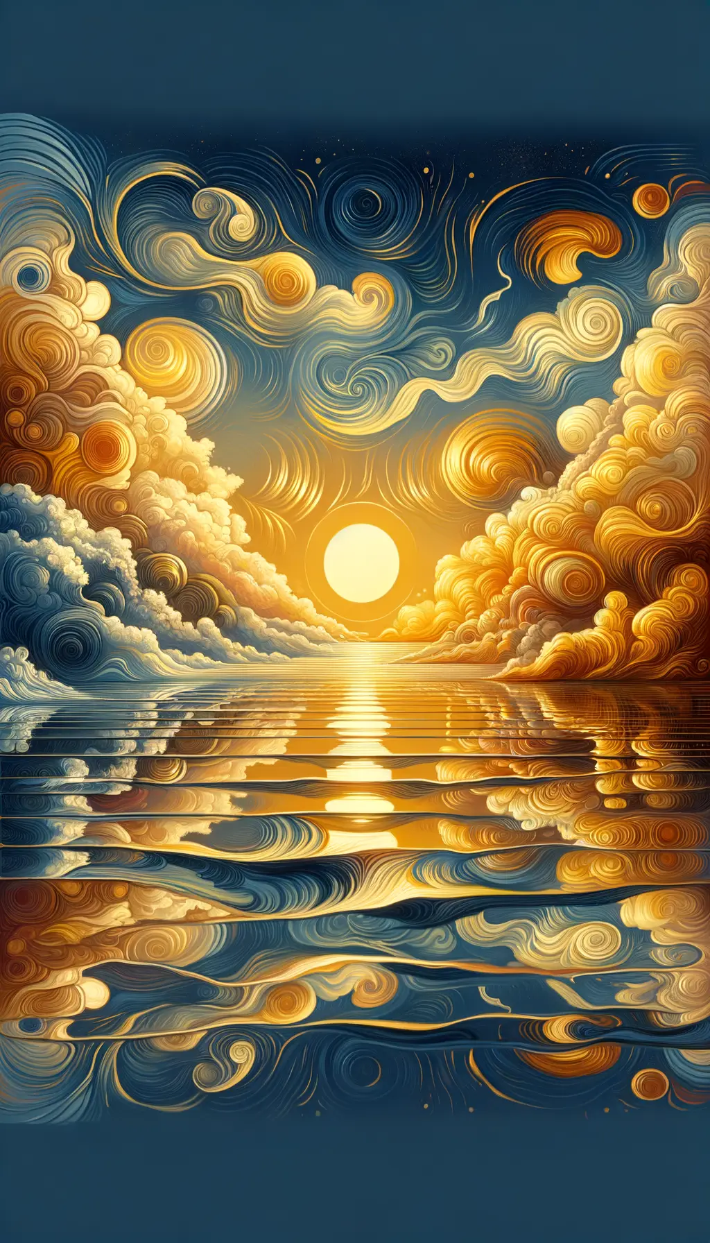 Whispers of the Golden Tide: Conversations in Tranquil Ripples