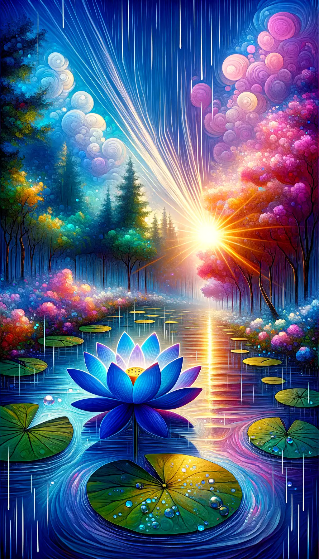 Gossamer Whispers: Embracing the Sacred Lotus