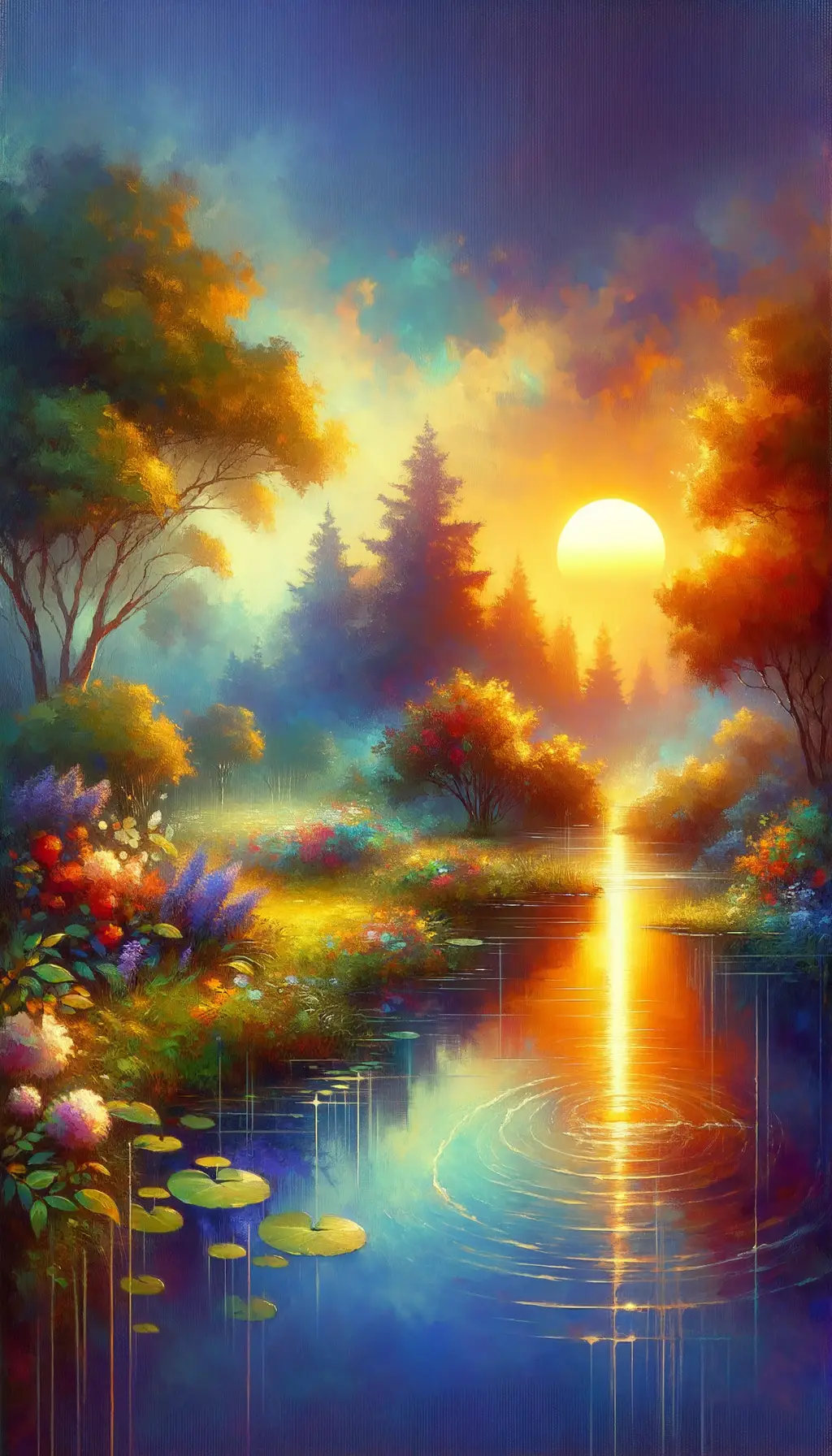 Resilience in the Dusk: A Healing Symphony in Nature's Brushstrokes