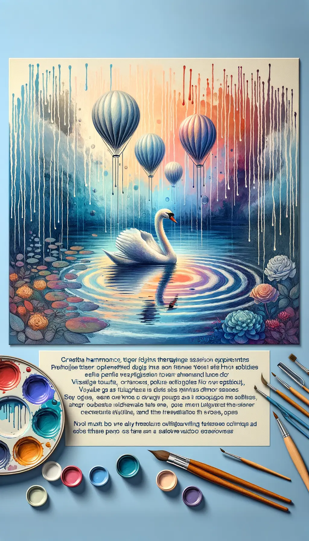 Serenade of the Swan: Azure Melodies of Inner Depths