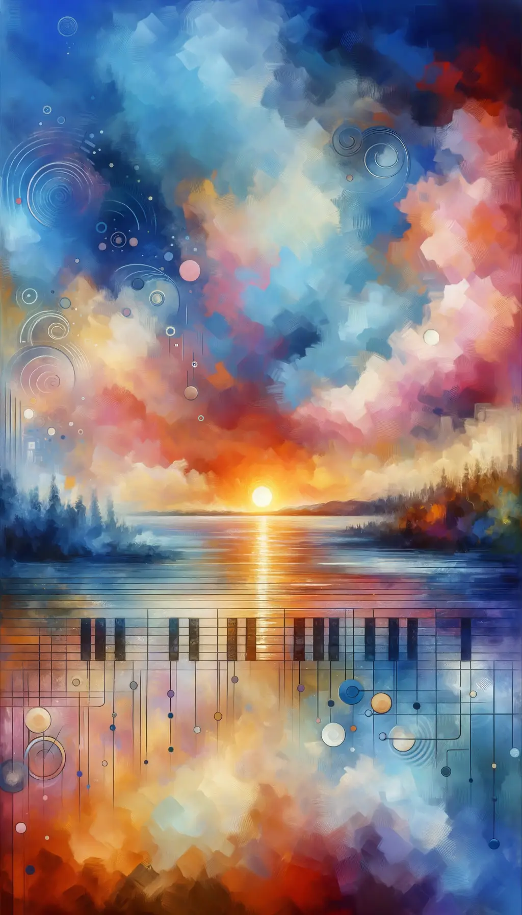 Whispers of Solace: Melodies at Sunset