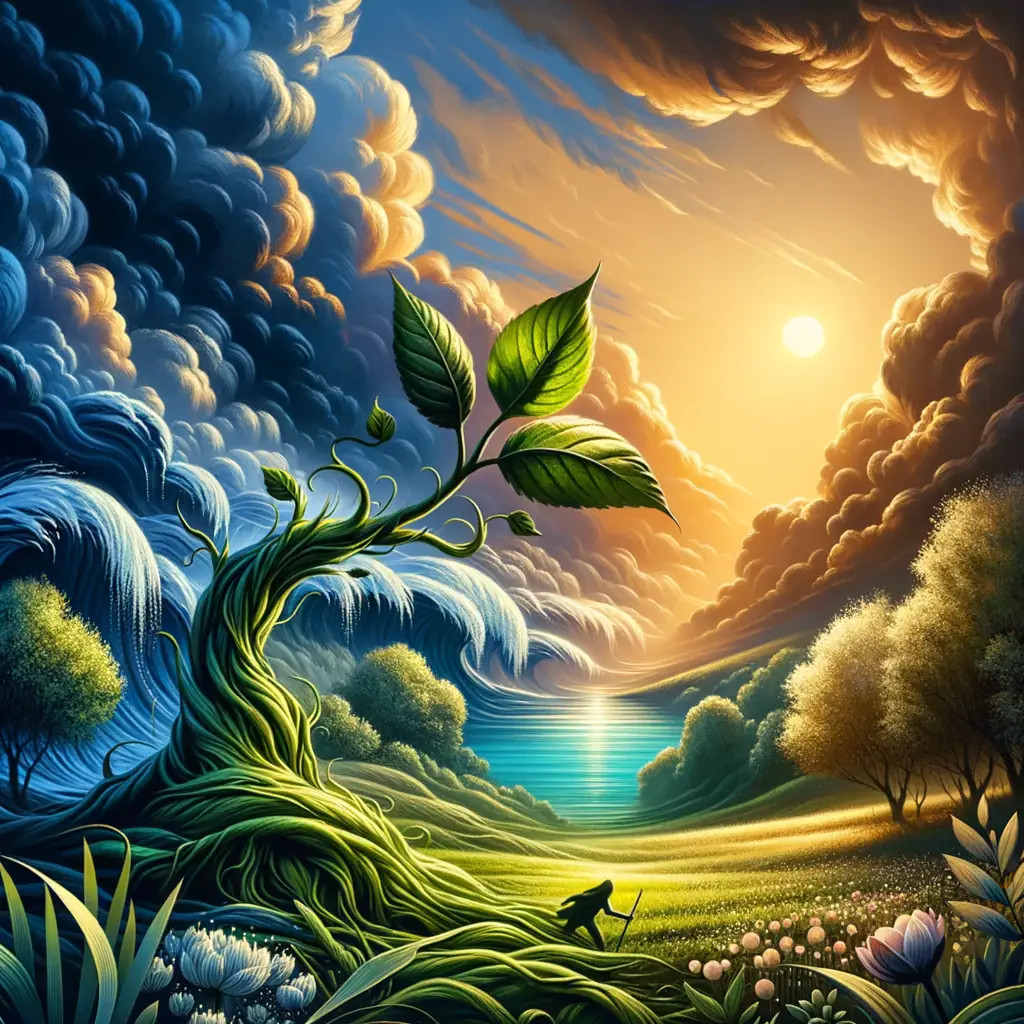 Emergence of Light: A Tranquil Symphony of Growth and Renewal