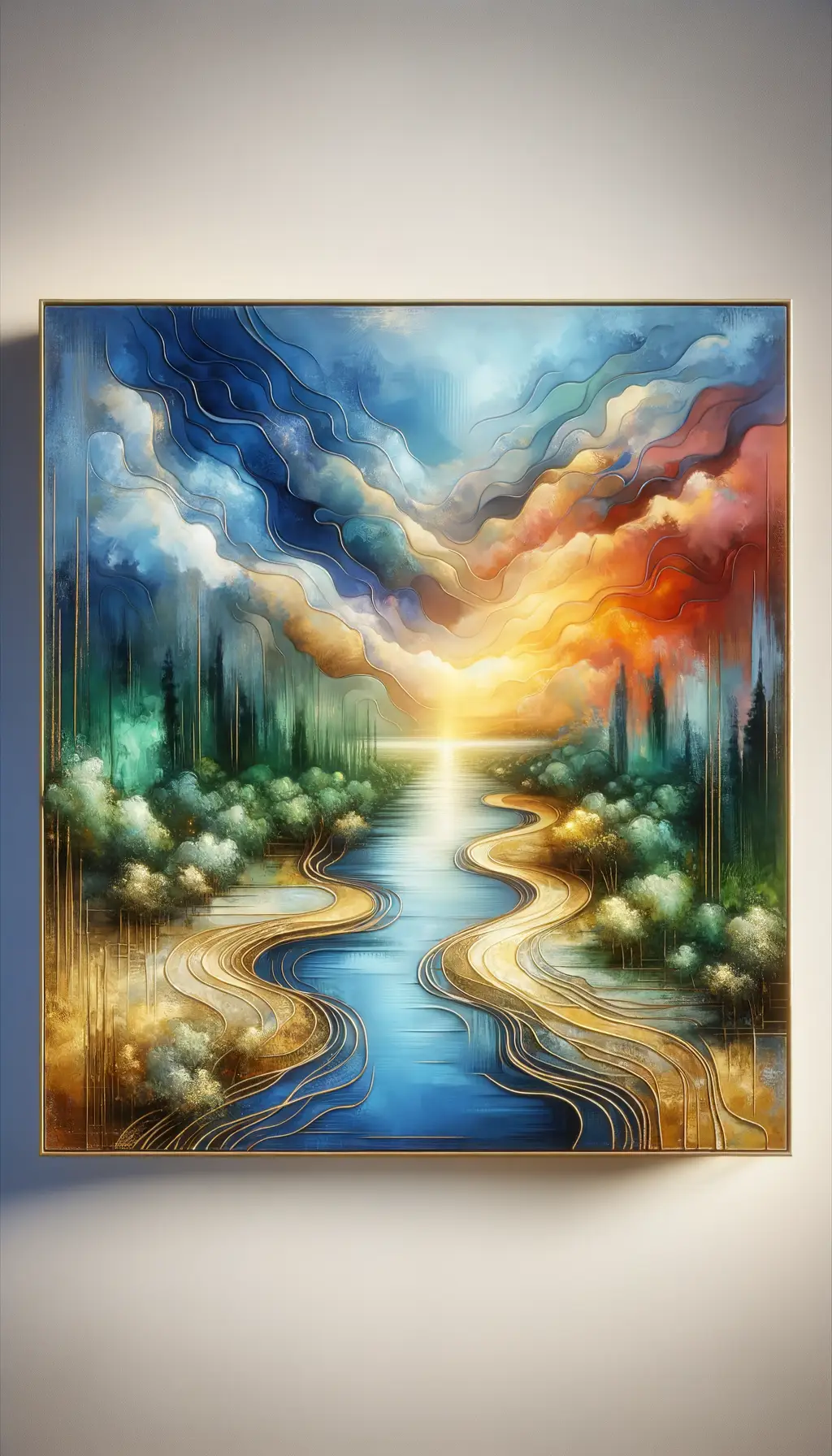 Whispers of Renewal: Journey into Sky Blue Serenity