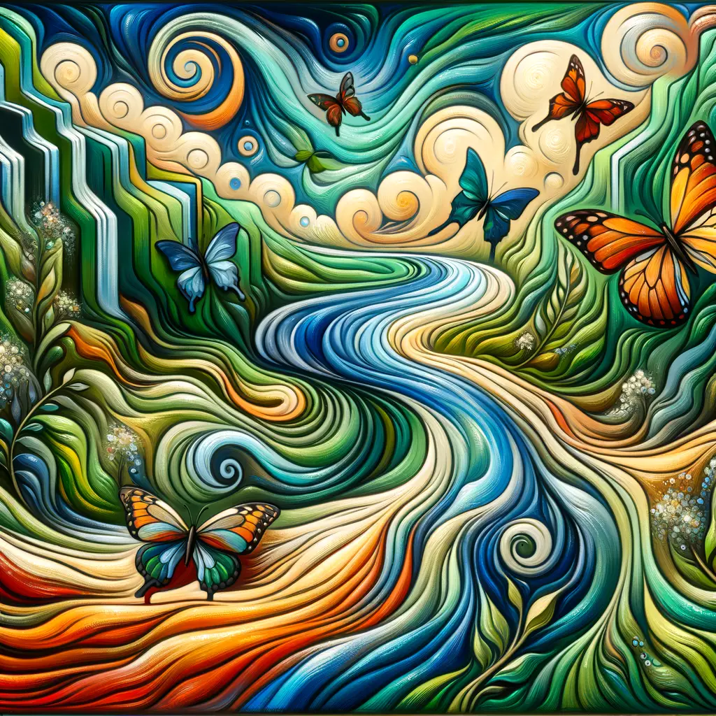 Rivers of Resilience: Embracing Transformation Amidst Emerald Harmony