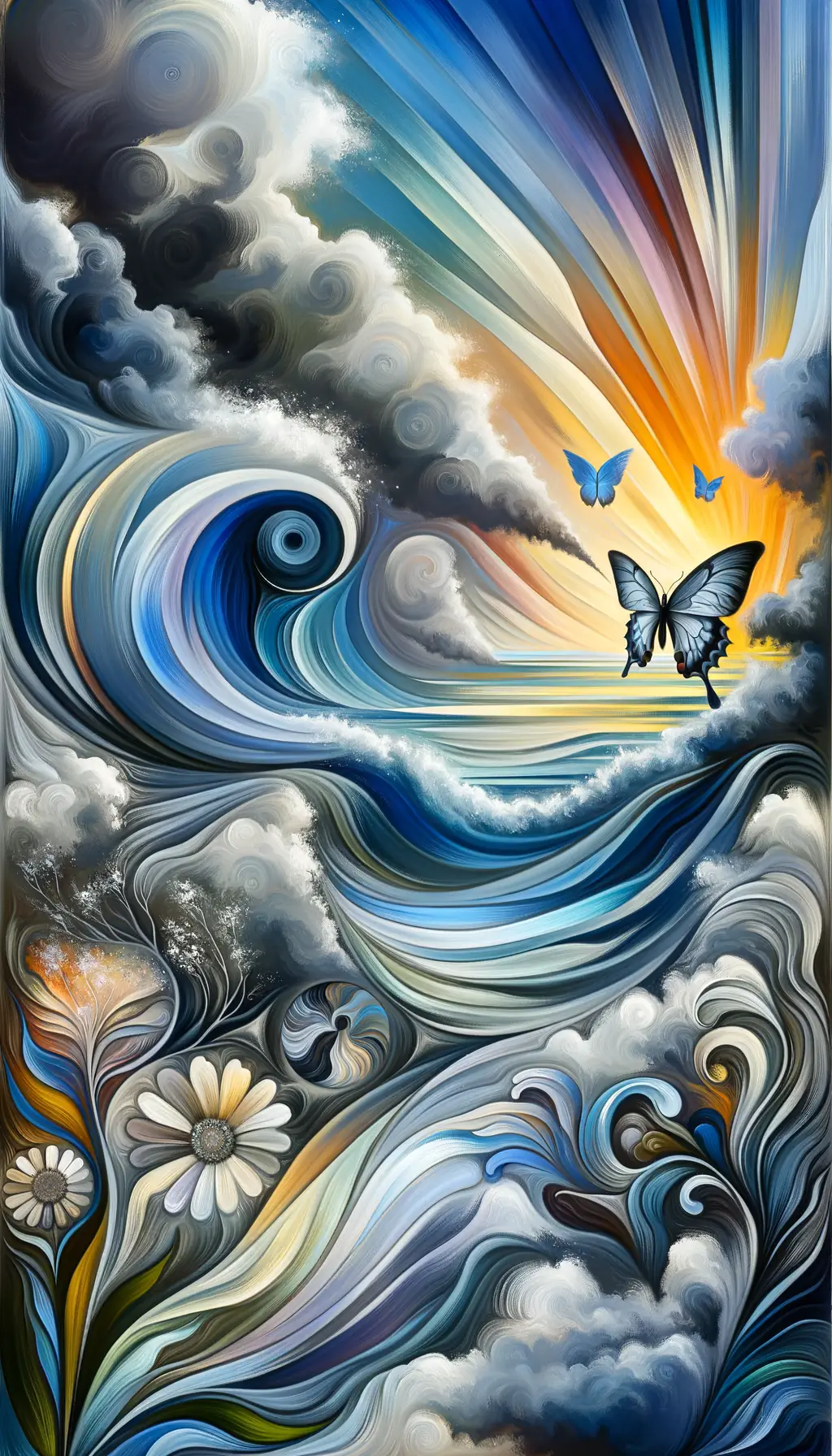 Ethereal Metamorphosis: Whispers of Anxiety's Embrace