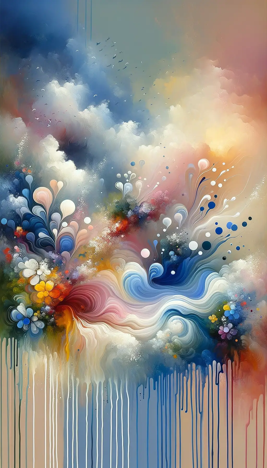 Whispers of the Blooming Forest: A Symphony in Blue