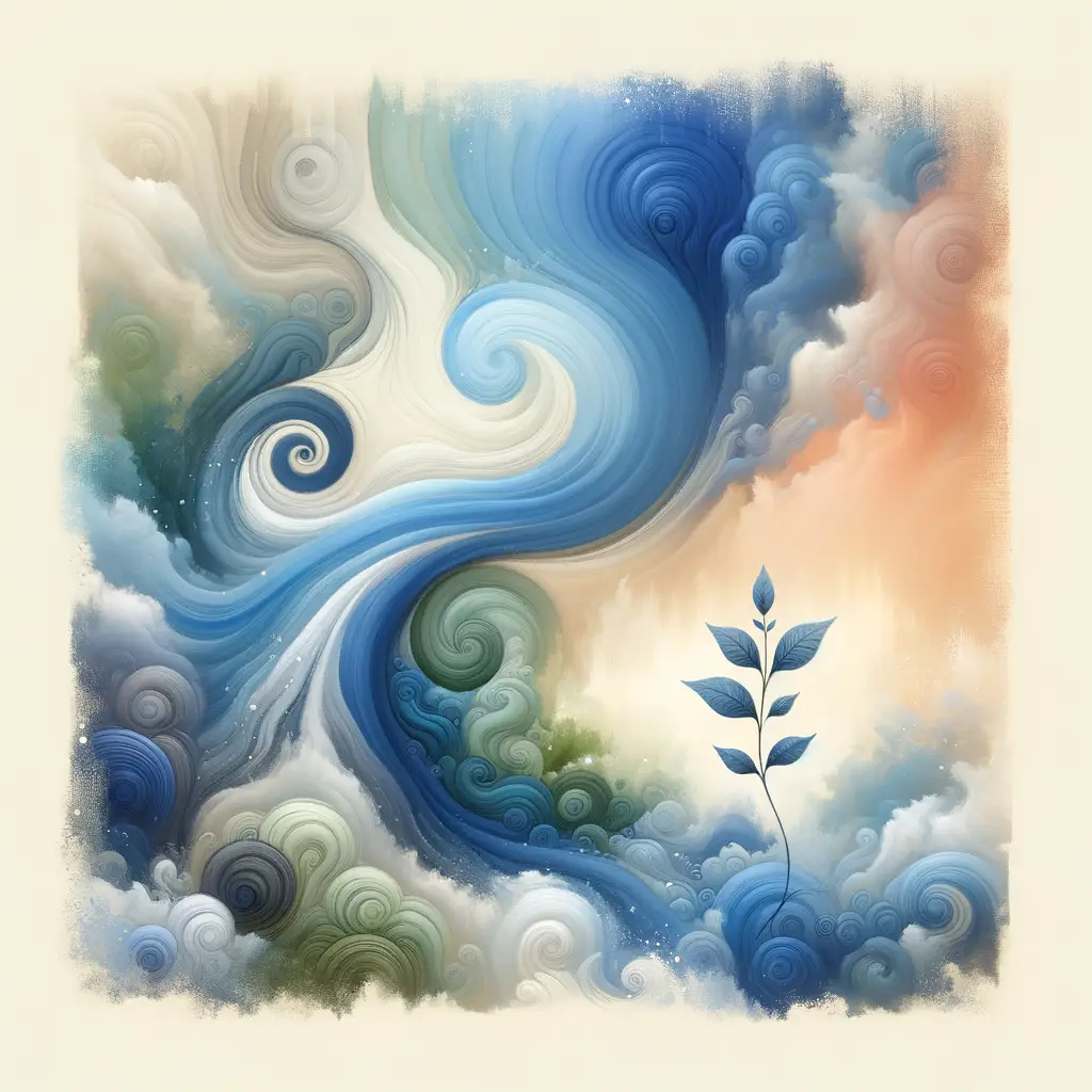 Ocean of Serenity: Blooming Hope in Silent Healing