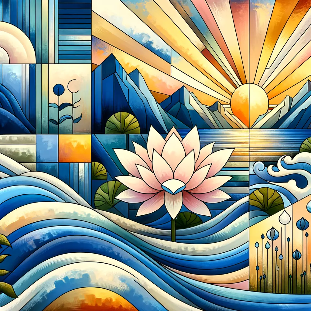 Sacred Solace: Awakening Echoes of Mountain, Lotus, and Sea