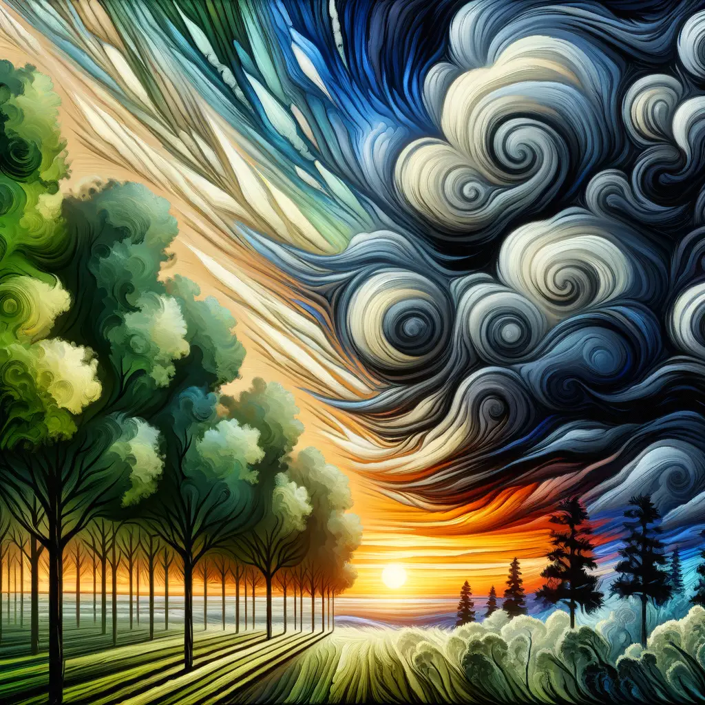 Whispers of Resilience: Storm's Symphony to Sunset's Serenity