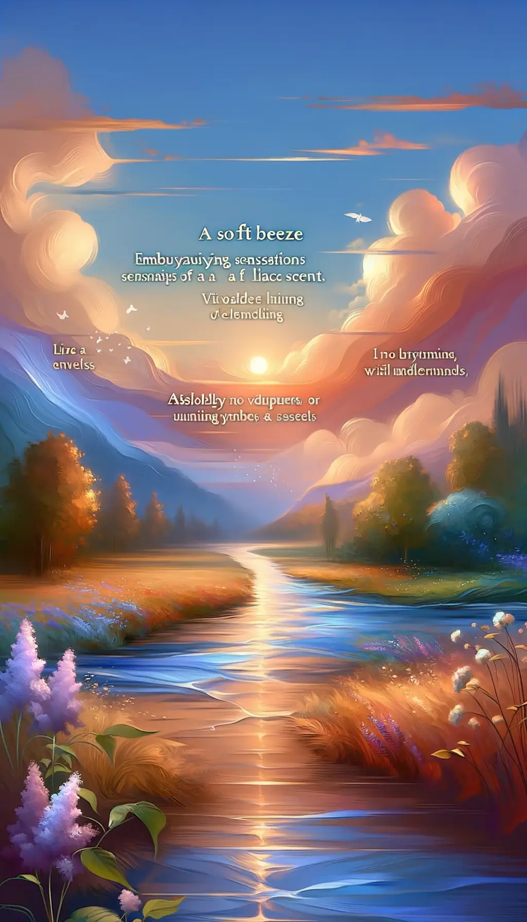 Whispers of Lilac Bliss: Sunset Embrace of Therapeutic Resonance