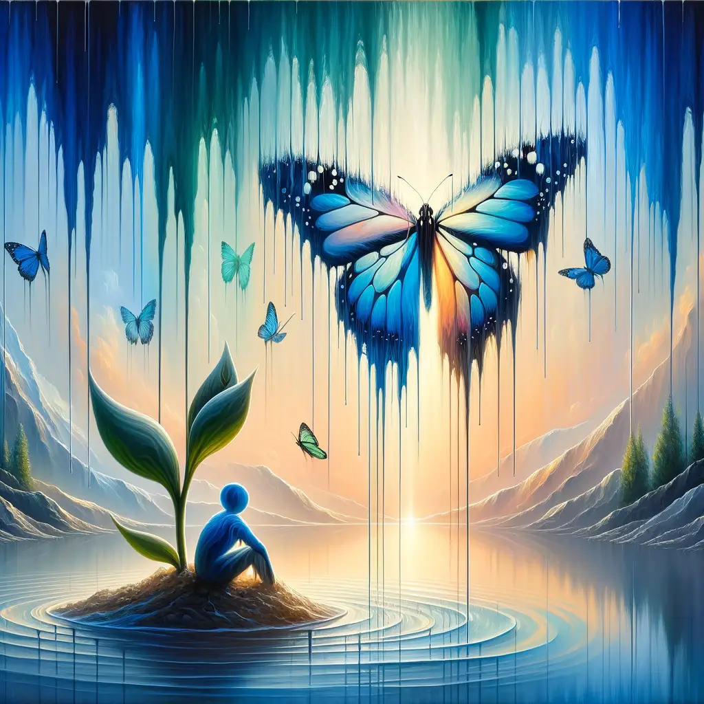 Emergence of Tranquil Wings: A Serene Journey of Courage and Growth