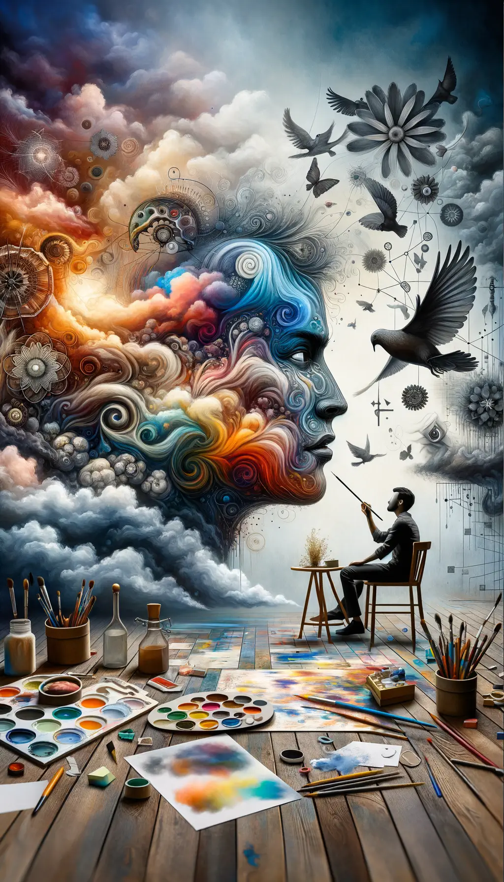 Soul's Whisper: A Symphony of Emotional Hues and Nature's Awe