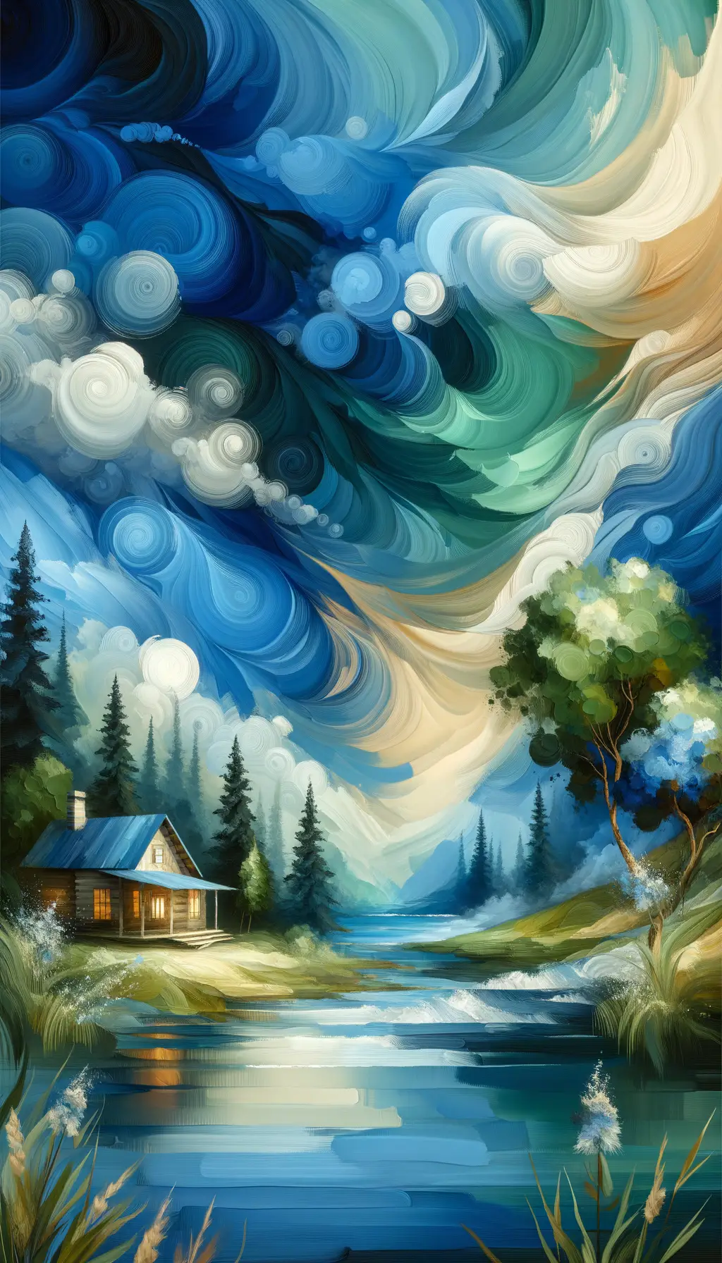 Embrace of Azure Tranquility: Whispers of Therapeutic Shadows