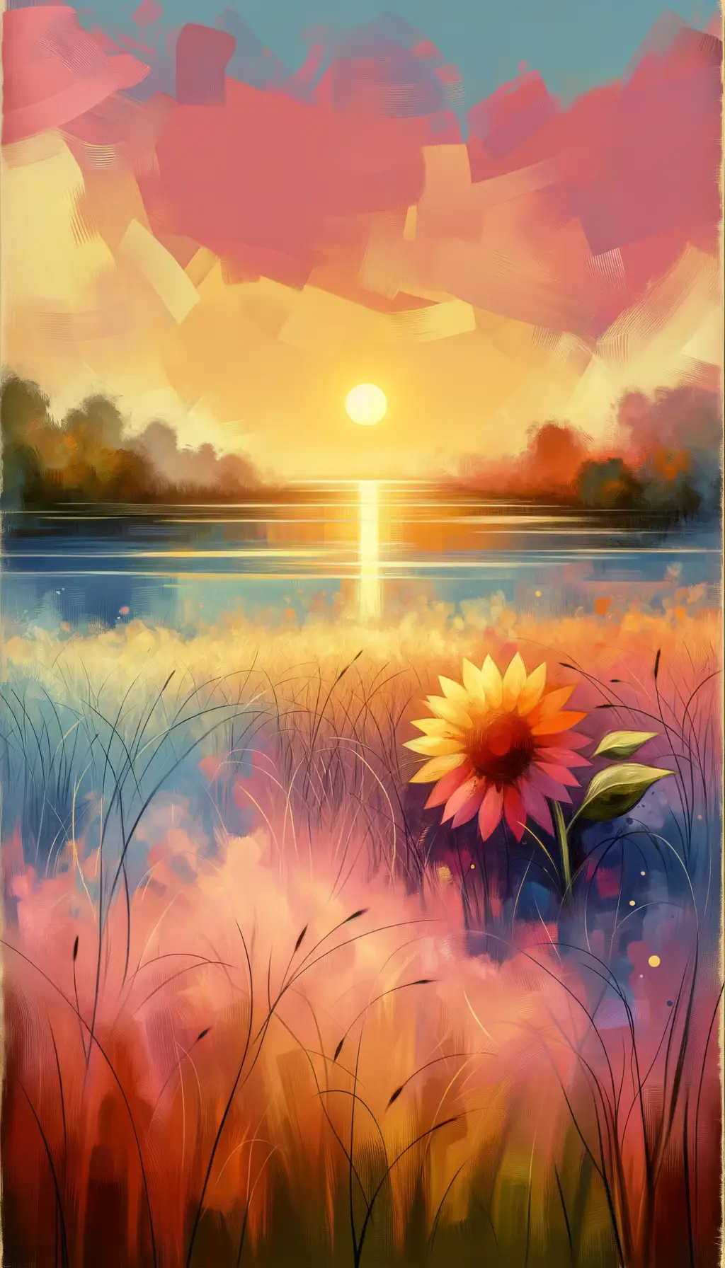 Sunset Therapy: Blooms of Resilience