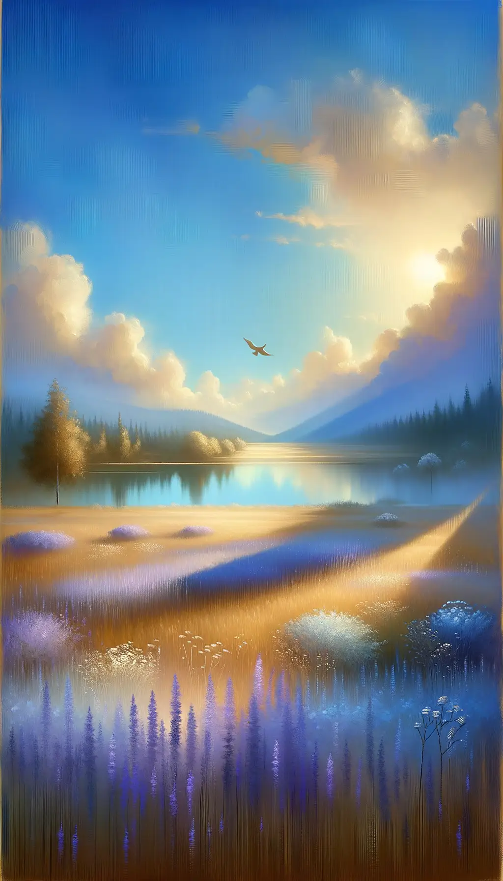 Whispers of the Tranquil Meadow: A Therapy's Golden Afterglow