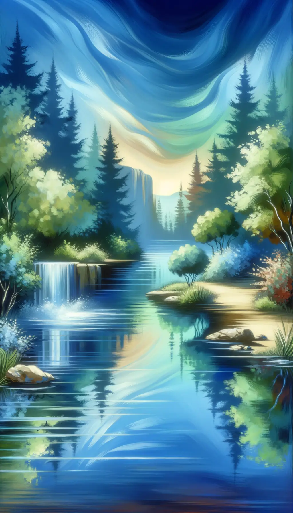 Ripple of Tranquil Reflection:
Serenity Unveiled in Still Waters