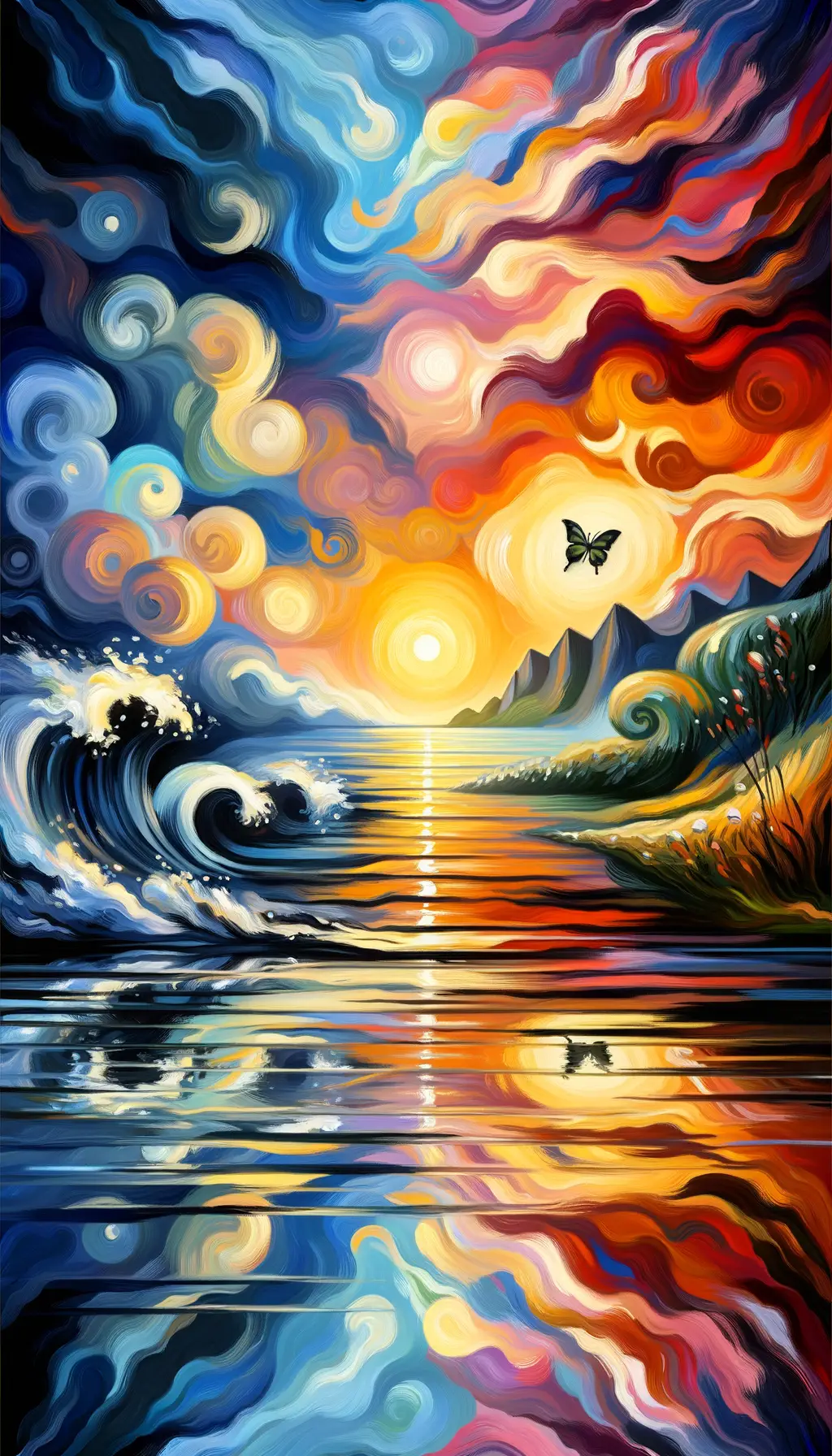 Ethereal Reverie: Metamorphosis of Storm to Serenity