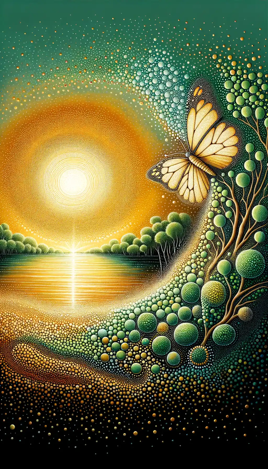 Golden Serenity: Emergence of Healing Forest
