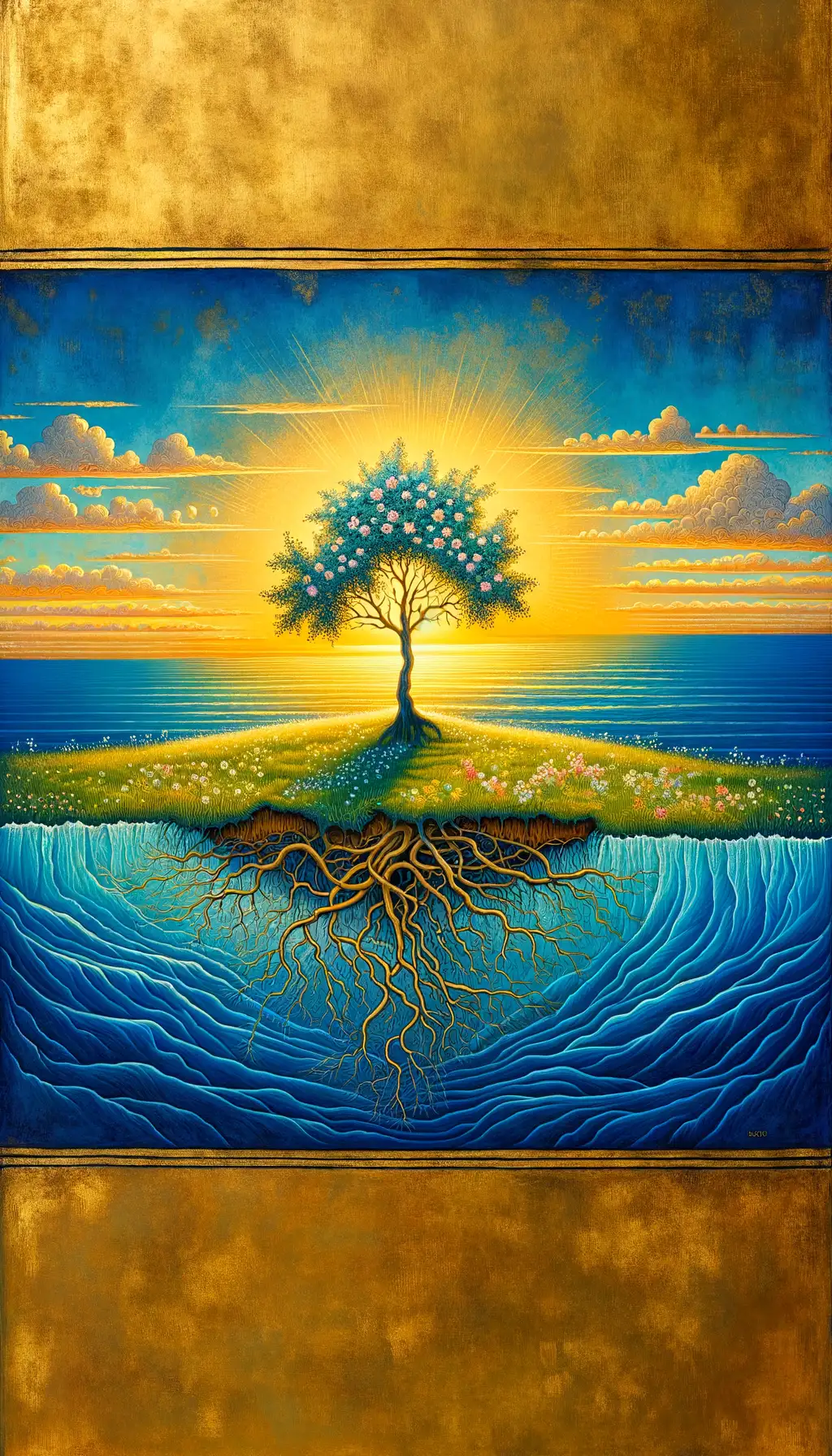 Golden Dawn: Ocean's Embrace, Bloom of Inner Journey