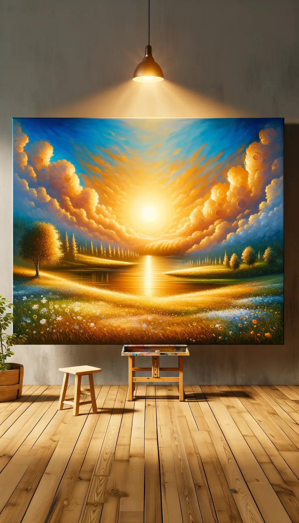 Ethereal Embrace: Whispered Peace in Sunset's Glow