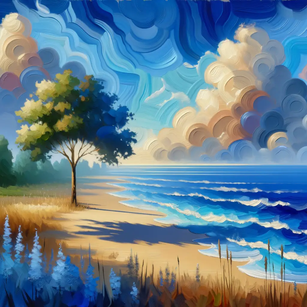 Ethereal Reverie: Coastal Dialogue