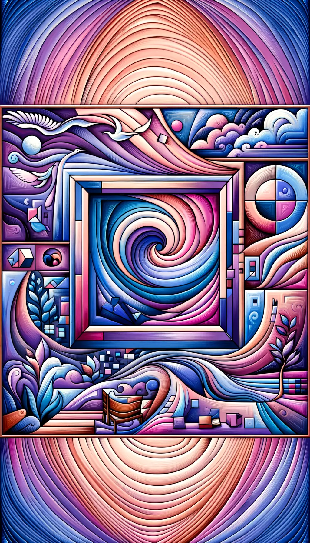 Whispers of Stillness, Afloat in Lavender Dreams