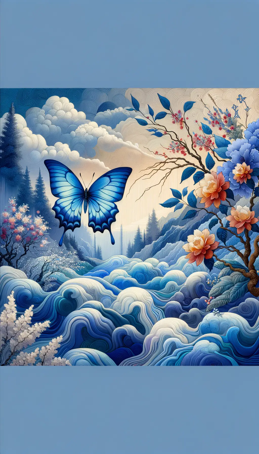 Whispers of Transformation: Butterfly's Dance in Vibrant Resilience