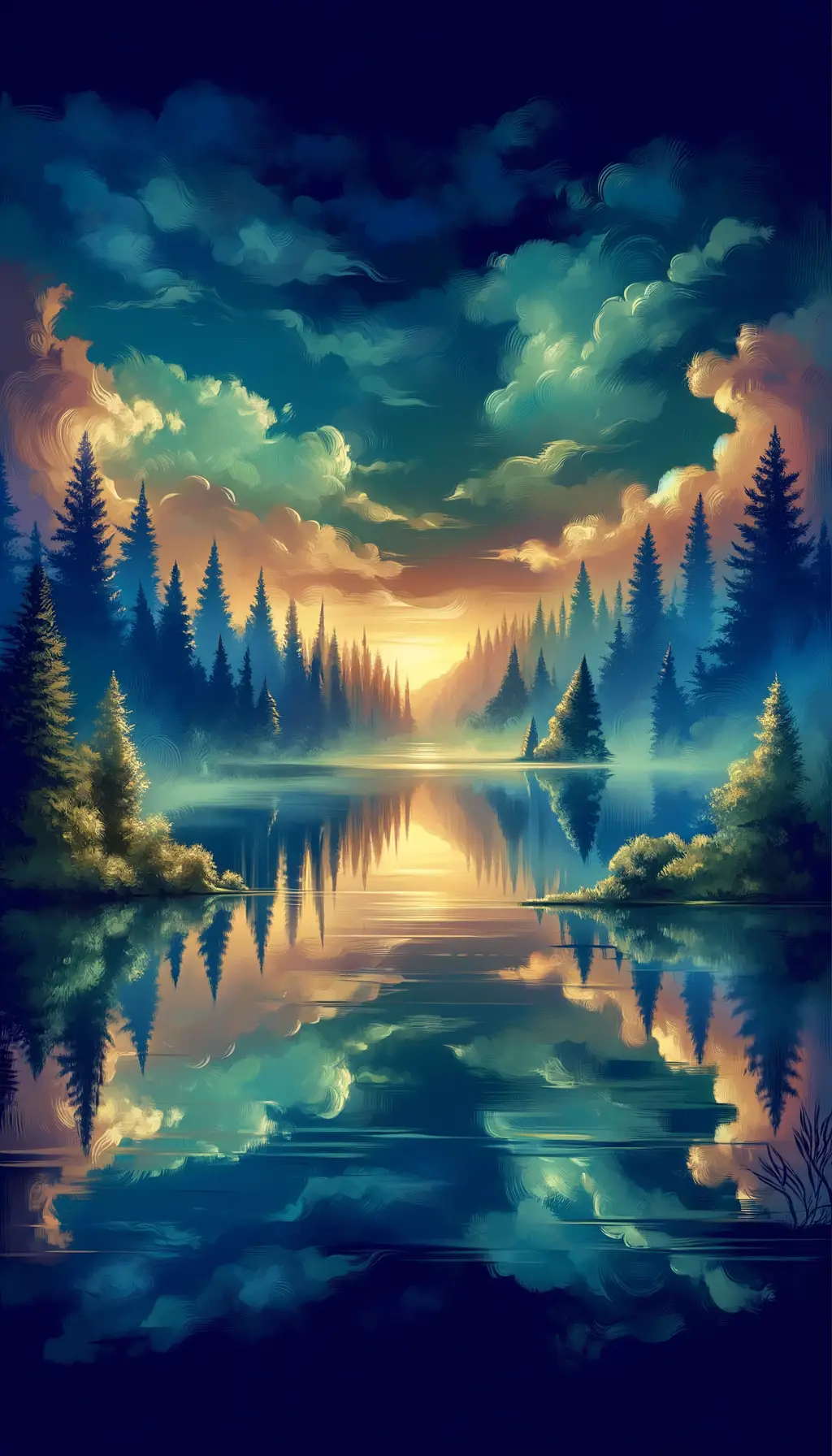 Silent Sunrise: Elixir of Royal Blue Tranquility