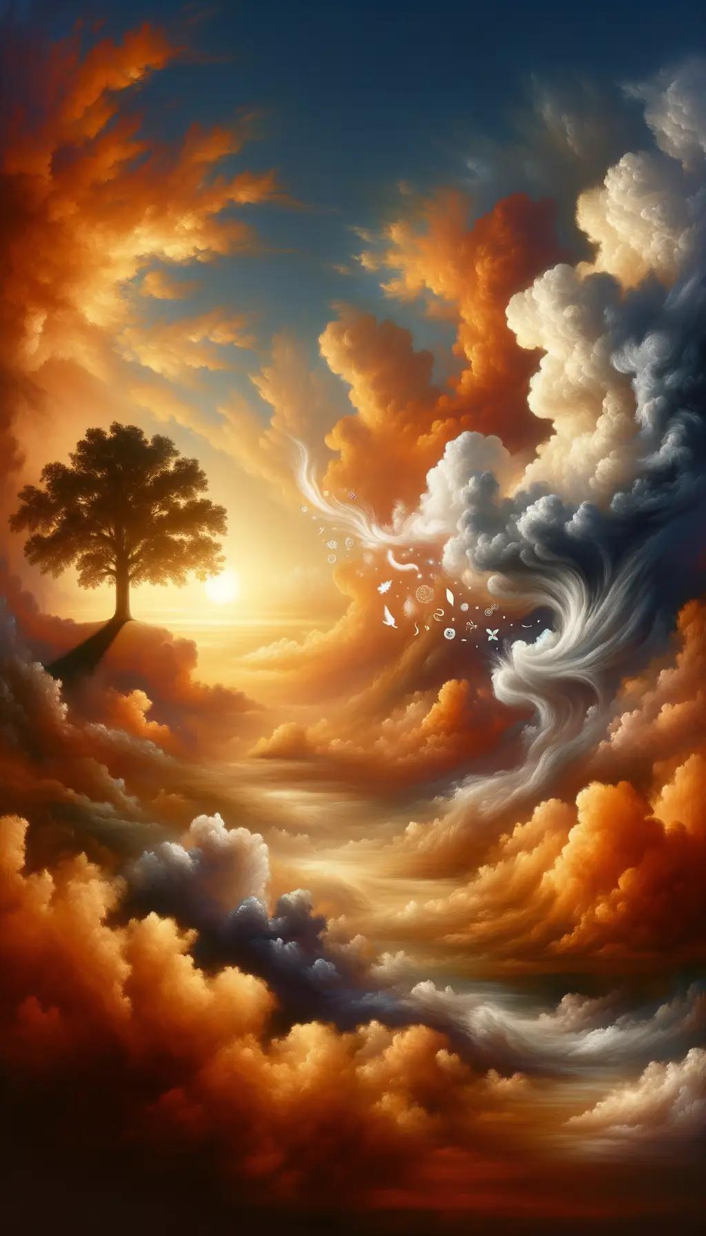 The Sunset Oak: Unspoken Emotions in Baroque Reverie