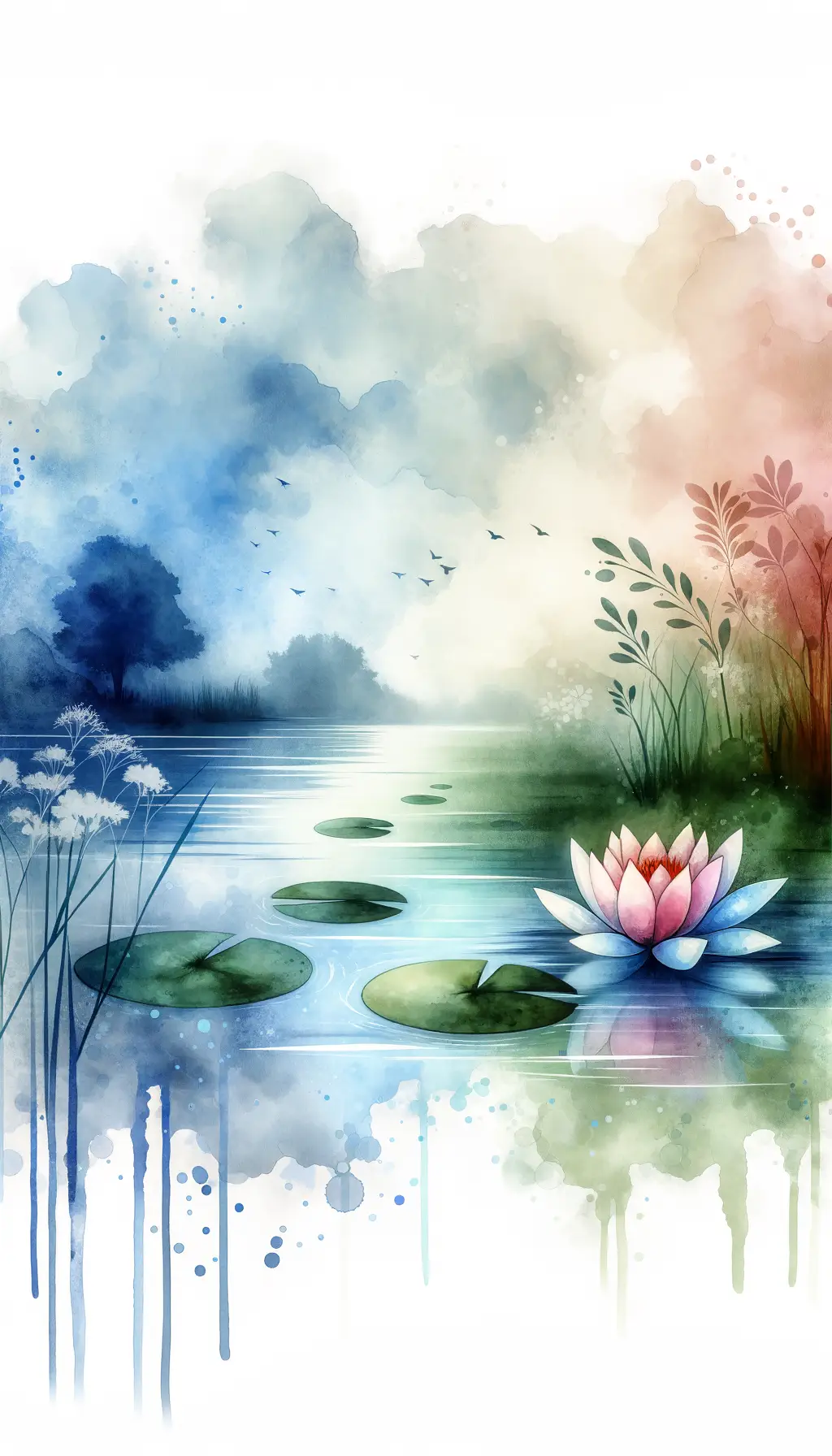 Lotus of Serenity: A Therapy of Rain and Renewal