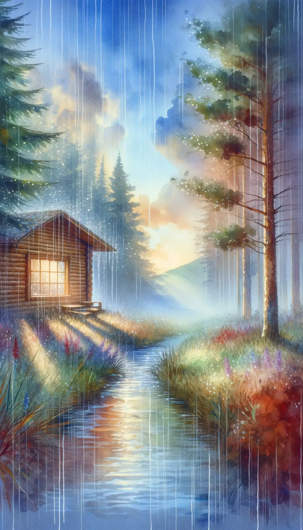 Whispers of Sanctuary: Rain's Melody Weaves Hope