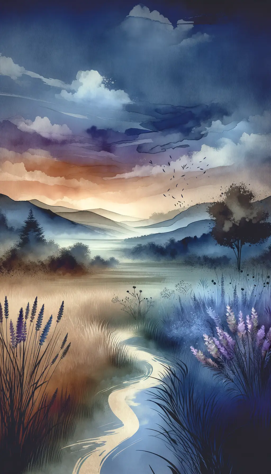 Twilight's Embrace: Whispering Waters of Tranquility