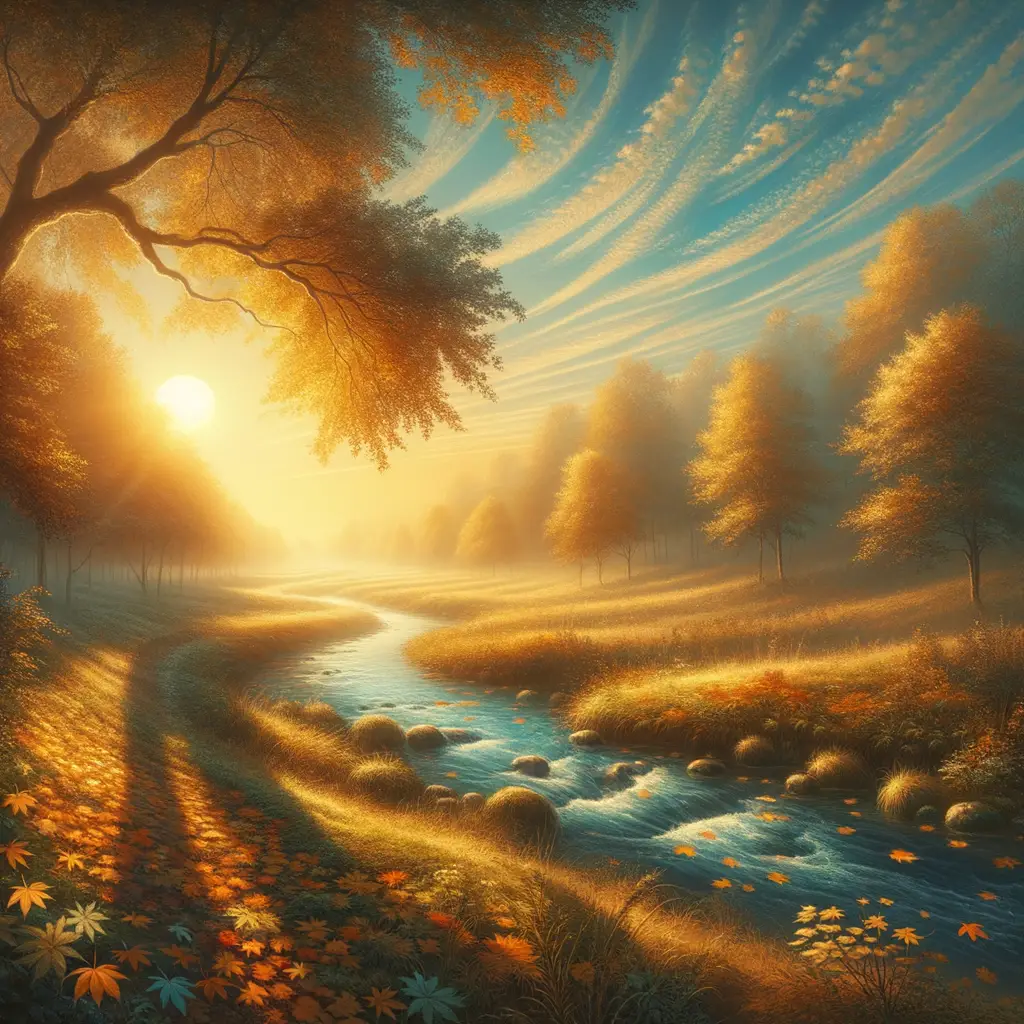 Whispers of Tranquility: A Meadow's Rococo Reverie