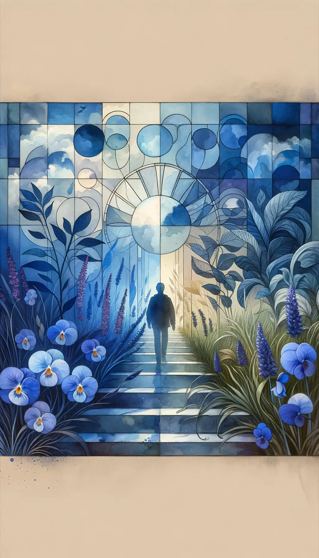 Rhapsody of Unveiled Skies: A Therapeutic Journey in Blue