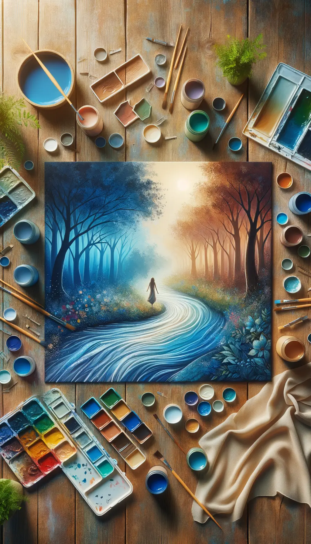 Ethereal Equilibrium: Emotions Harmonize in Nature's Embrace