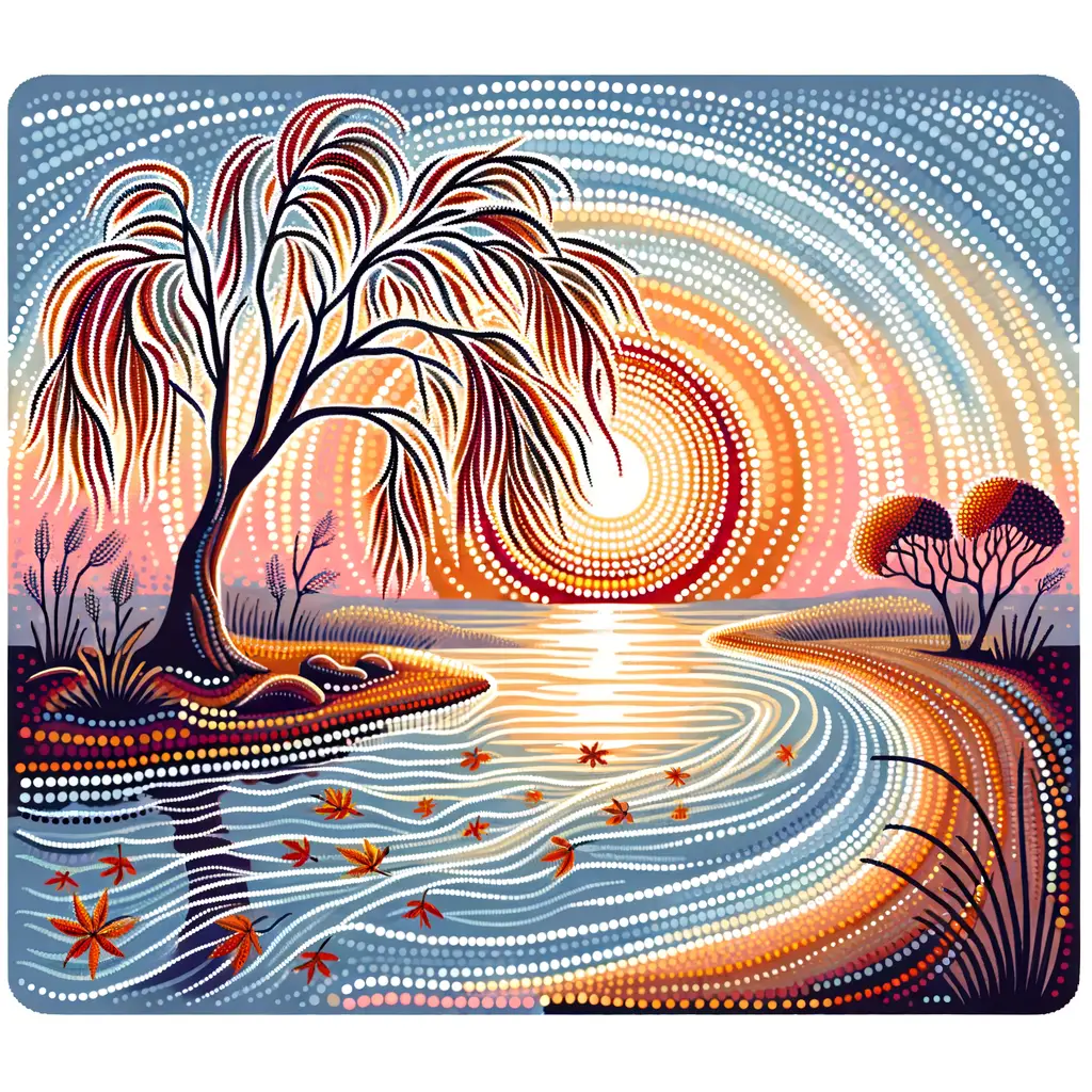 Whispers of Willow: Sunset's Cleansing Embrace