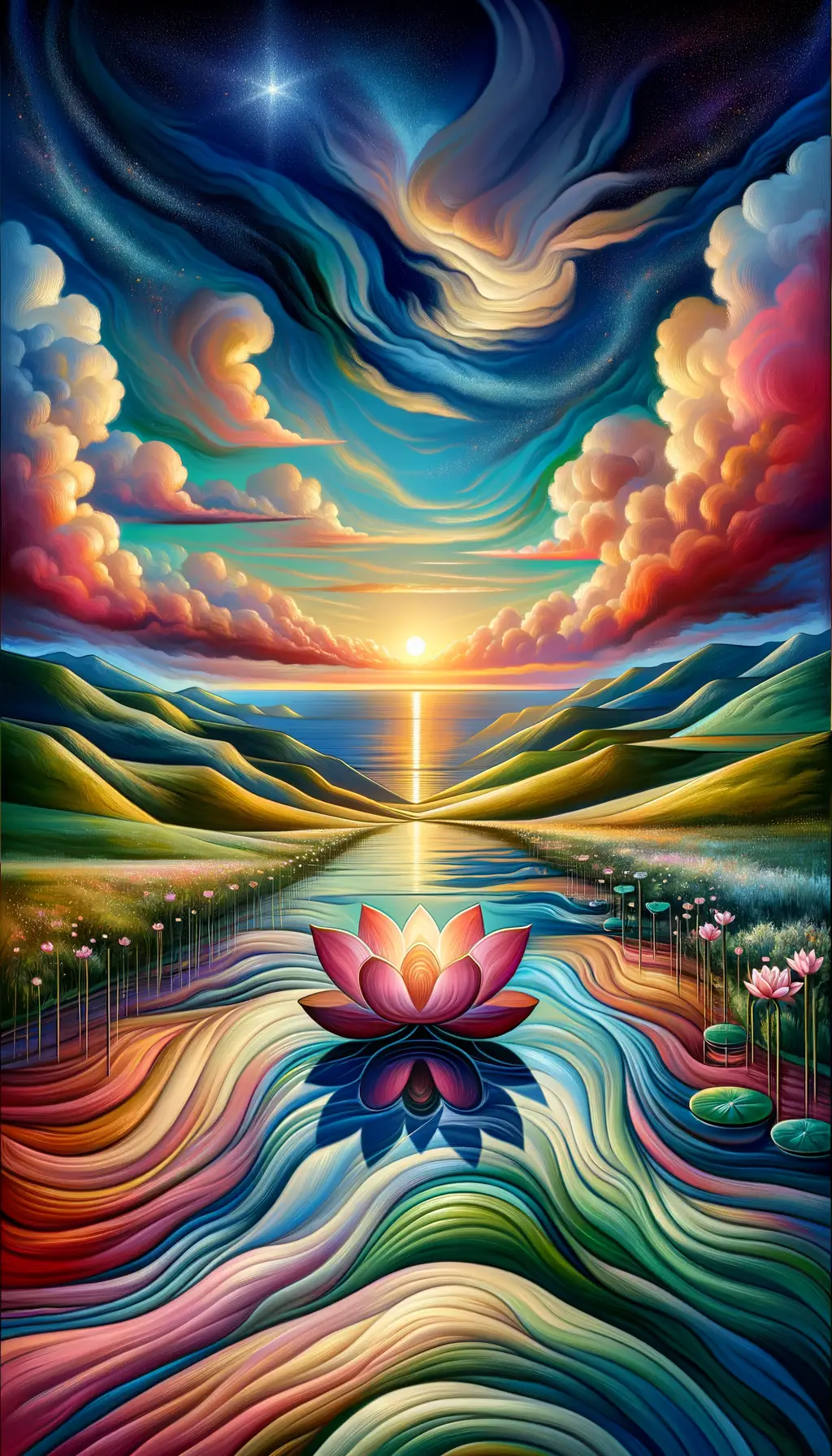Serenity's Renaissance: Resilience Blooms from Shadows