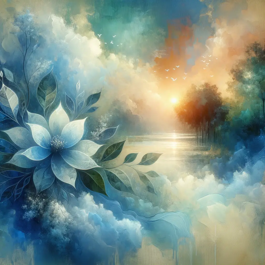 Whispers of Blossoming Souls: A Forest's Melancholy Embrace
