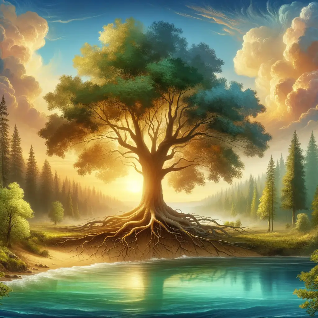 Title: "Renewed Reverie: Verdant Echoes of Heartfelt Tenderness