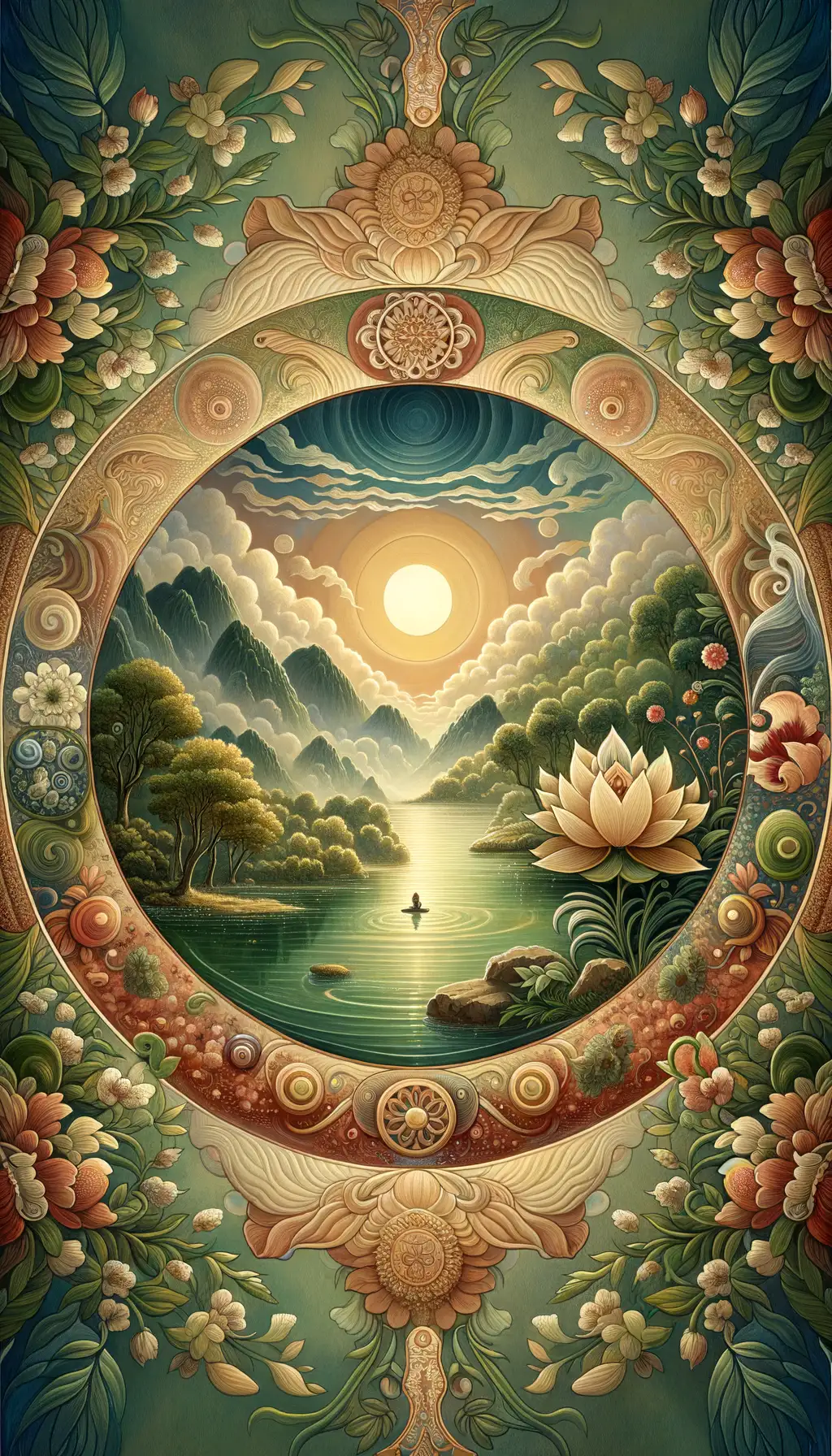 Whispers of Resilience: A Tranquil Dance Through Healing Veils