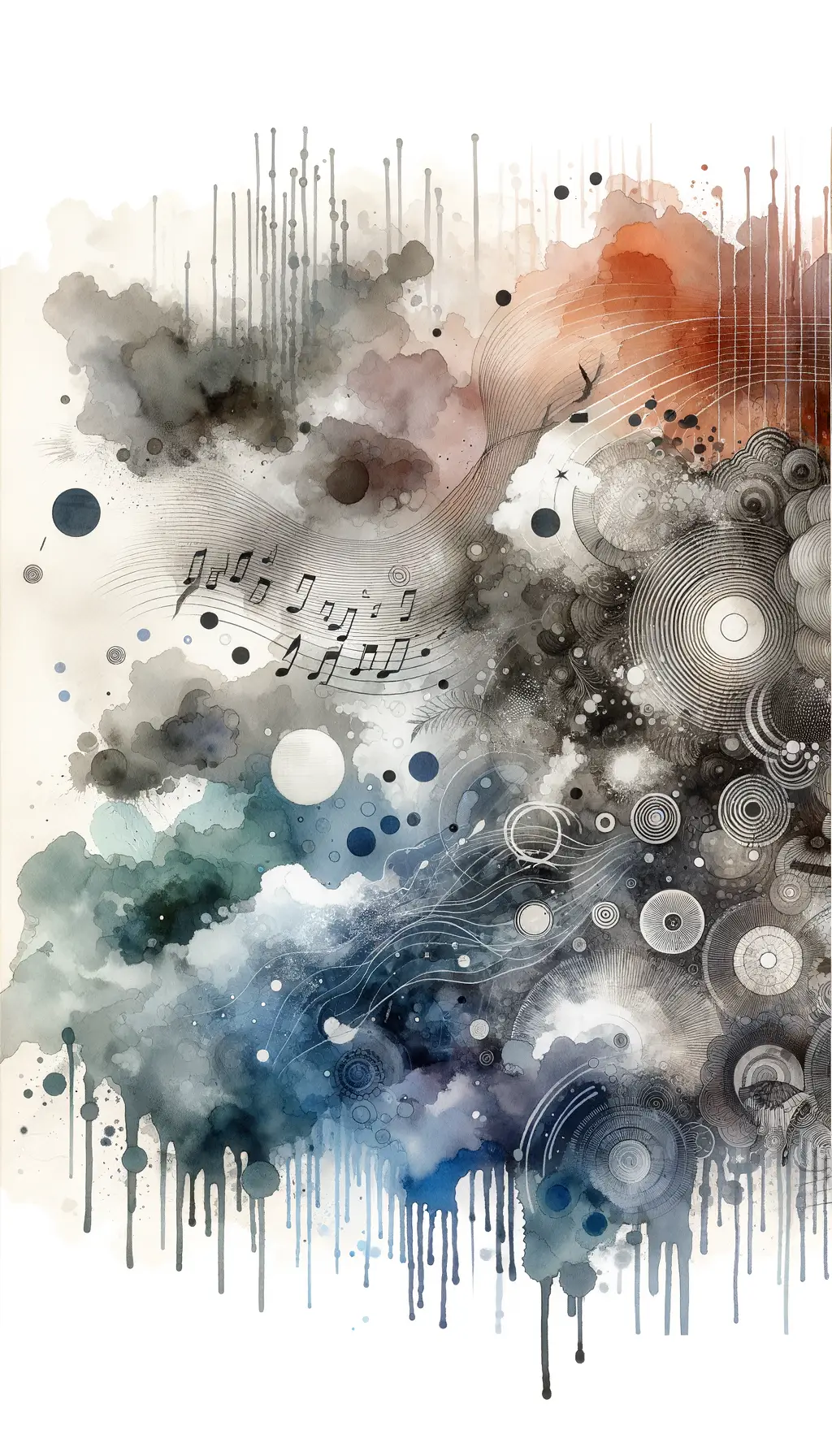 Songs of Solace: Whispers of Resilience in Ink Wash