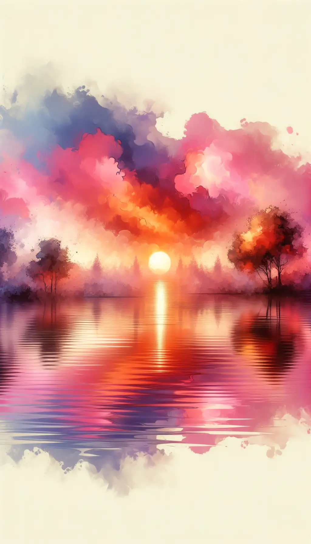 Luminous Embrace of Twilight Waters