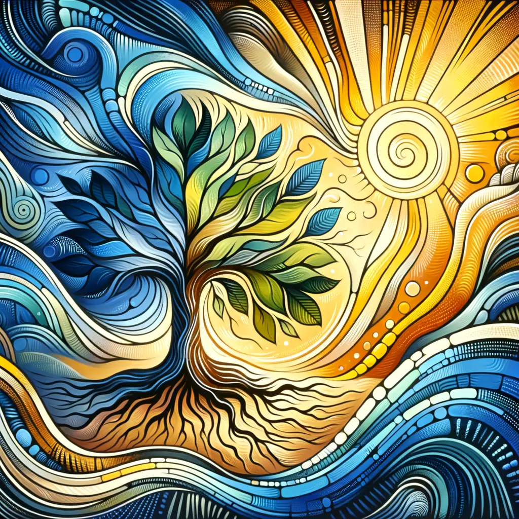 Gossamer Roots of Hope: Embraced by Strength's Comfort
