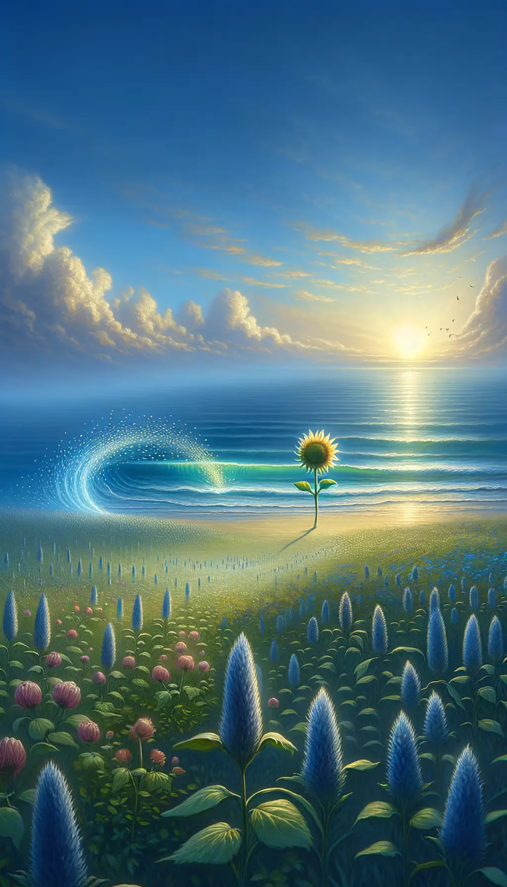 Blossoming Serenity: The Sunflower's Quiet Embrace