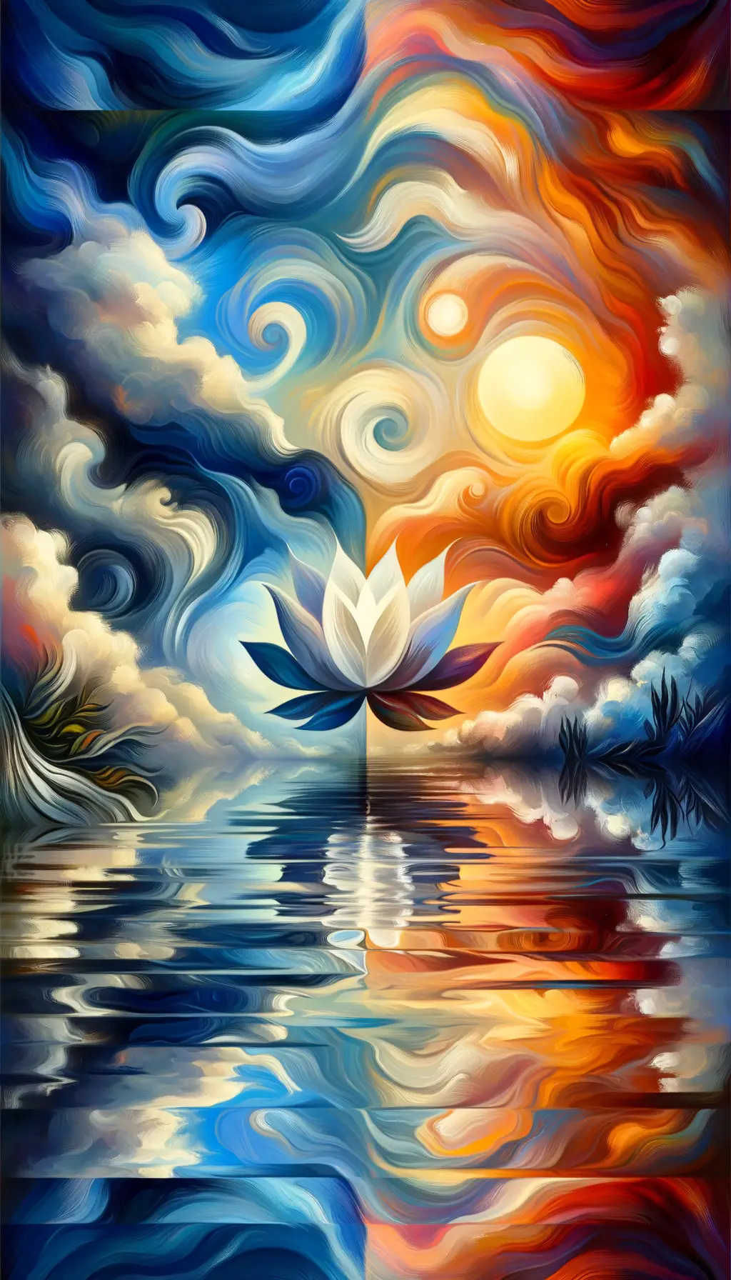 A Lotus Blossom in Tempestuous Skies