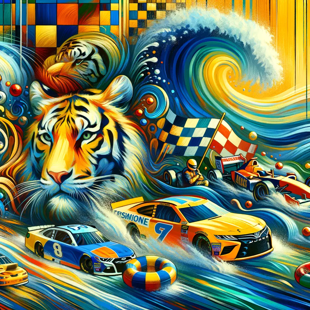 Golden Reverie: Racing Tigers and Solitude in the Storm