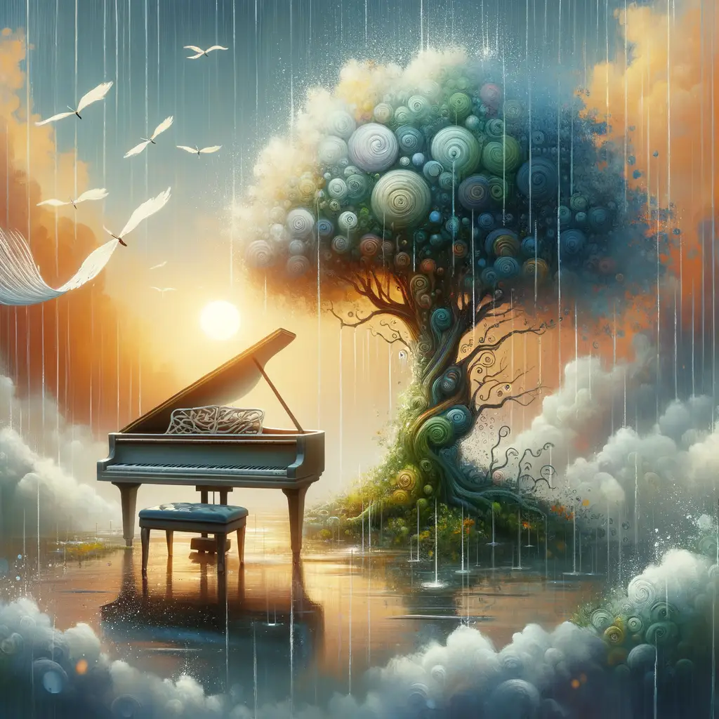 Ethereal Serenade: Resilience's Dance Beneath the Whispering Wind