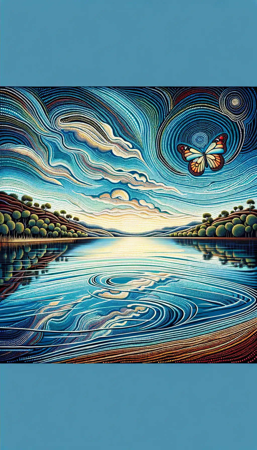 Whispers of Azure Tranquility: Journey of the Soul