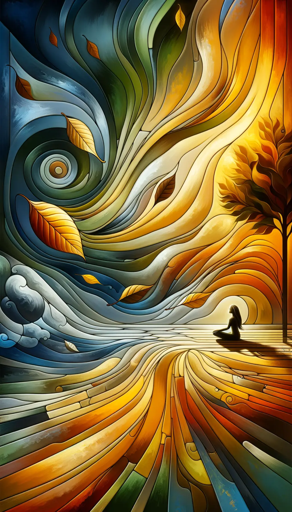 Whispers of Resilience: A Leaf's Journey in Therapy's Embrace