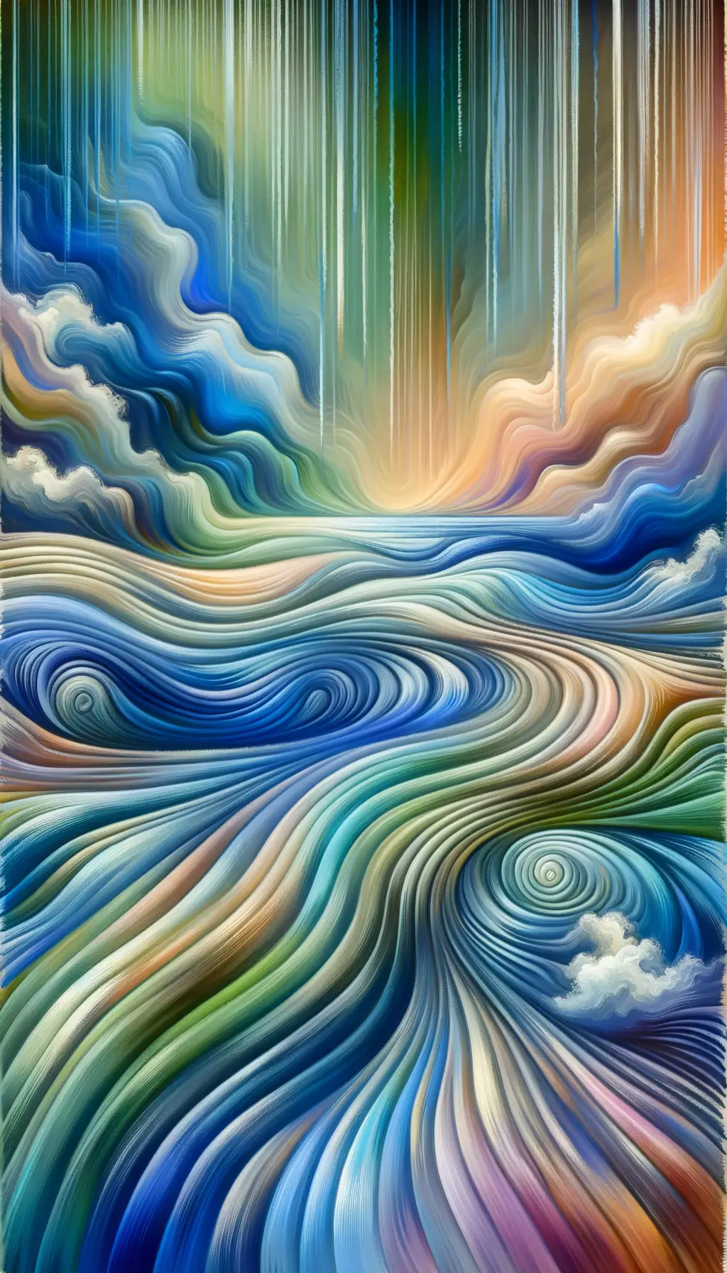 Whispers of Azure Dreams: A Symphony in Silk and Sky